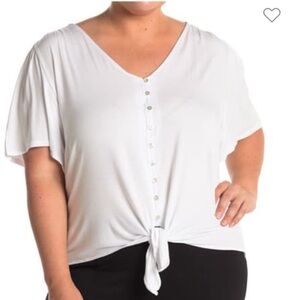 🎀 5/$20 🎀 NWT H by Bordeaux white top size large